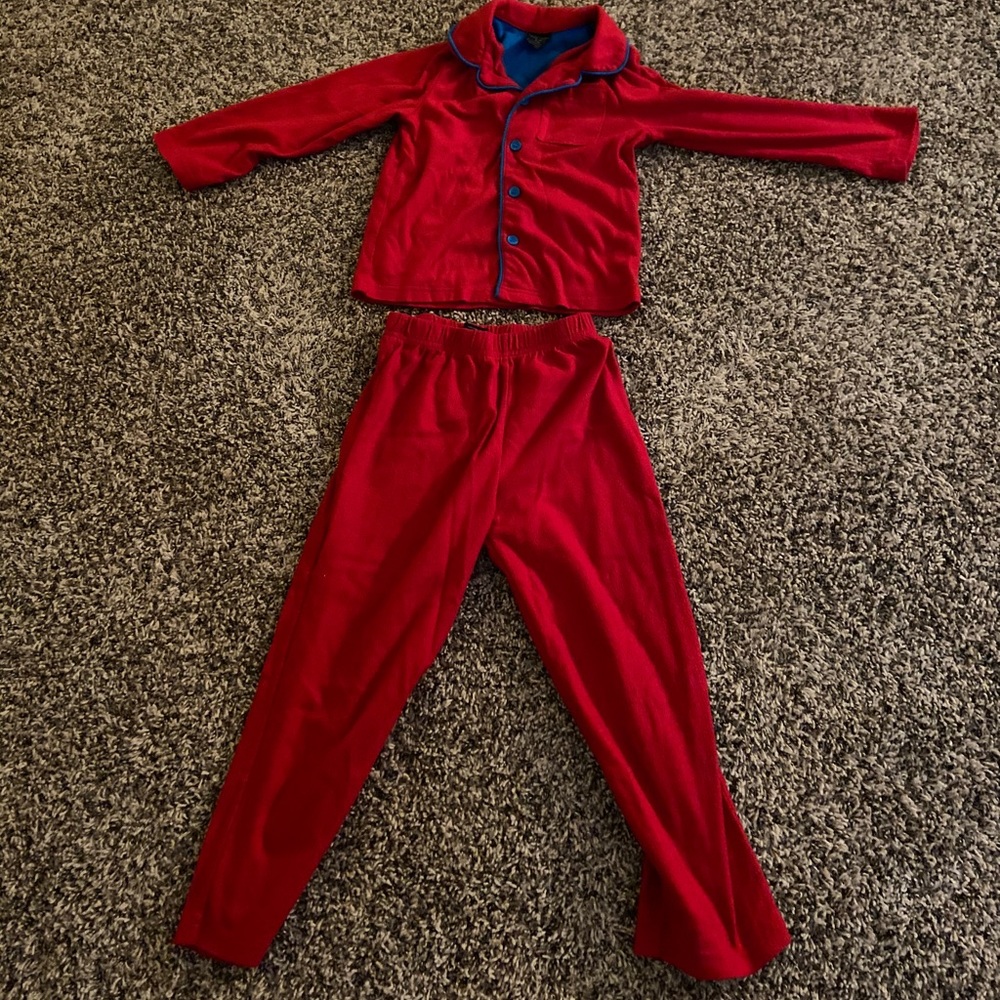 Red and blue pajamas